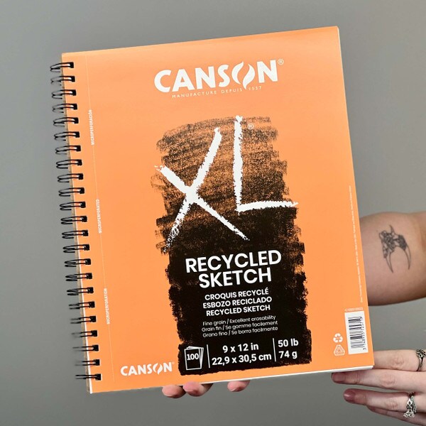Canson XL Recycled SKETCH 9X12 inch, 100 pgs